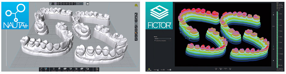 NAUTA+、FICTORの操作画面