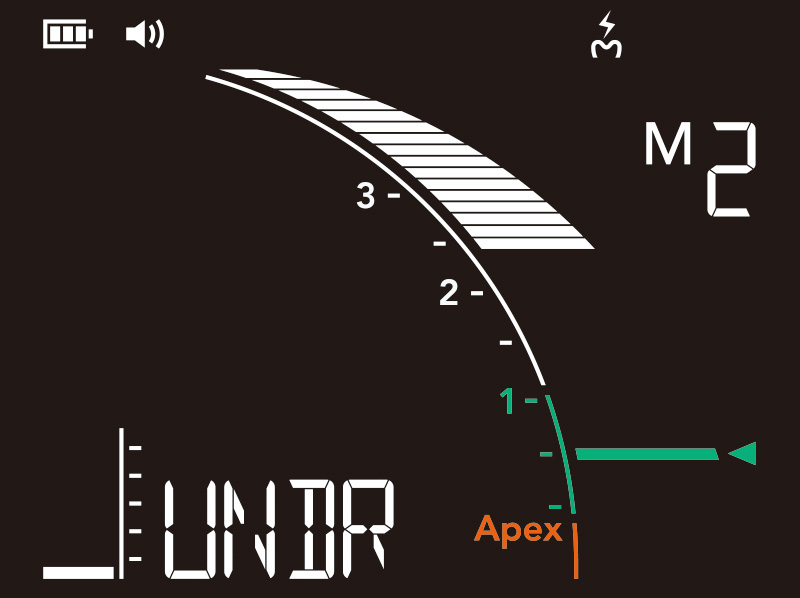 [写真] モニター左下のメッセージインジケーターの表示