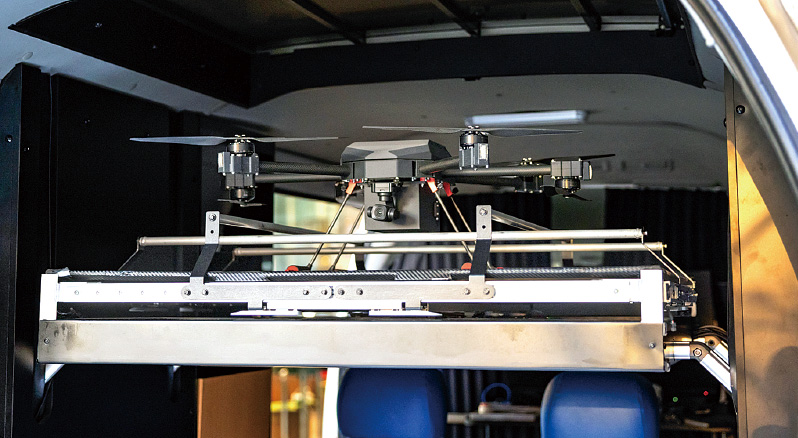 [写真] ドローンが離発着できる機能