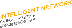 INTELLIGENT NETWORK CERECソフトウェアから、必要な情報を送信します