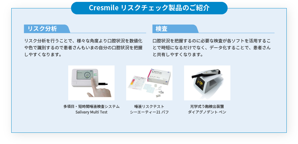Cresmile リスクチェック製品のご紹介