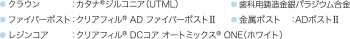 3種の支台歯による比較