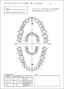 ダイアグノデント ペン チェックシート 患者様用のイメージ