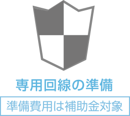 専用回線の準備 [準備金は補助金対象]