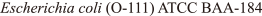 Escherichain coli (O-111) ATCC BAA-184