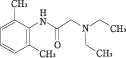 リドカイン構造式