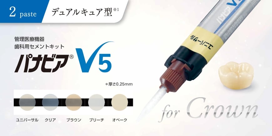 2paste デュアルキュア※1　管理医療機器 歯科用セメントキット パナビア®︎ V5