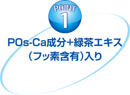 POINT1 POs-Ca成分+緑茶エキス（フッ素含有）入り