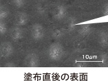 塗布直後の表面写真